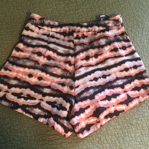 TOP SHOP high wasted silk shorts